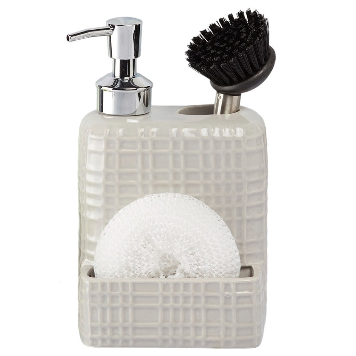 Kookee Ceramic Soap Dispensers, Grey, ART08212