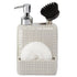 Ceramic Soap Dispenser handwash Pump for Bathroom, Set of 1, Grey (8212)