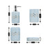 Ceramic Bathroom Accessories Set of 4 Bath Set with Soap Dispenser (8215)