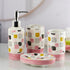 Ceramic Bathroom Accessories Set of 4 Bath Set with Soap Dispenser (8221)
