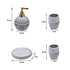 Ceramic Bathroom Accessories Set of 4 with Soap Dispenser (8224)