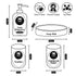 Ceramic Bathroom Set of 4 with Soap Dispenser (8229)