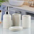 Ceramic Bathroom Accessories Set of 4 Bath Set with Soap Dispenser (9640)