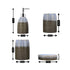 Ceramic Bathroom Set of 4 with Soap Dispenser (8232)