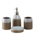 Ceramic Bathroom Set of 4 with Soap Dispenser (8232)