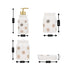 Ceramic Bathroom Set of 4 with Soap Dispenser (10112)