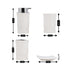 Ceramic Bathroom Set of 4 with Soap Dispenser (8245)