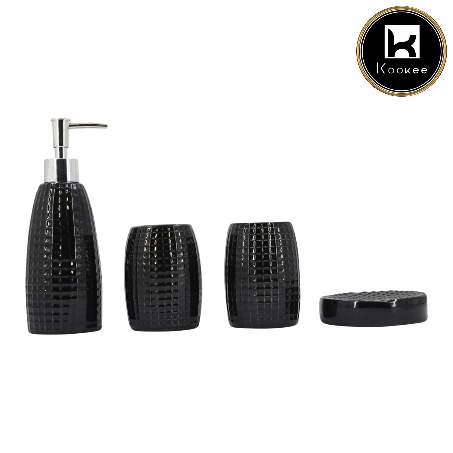 Kookee Ceramic Bathroom Sets, Multi, ART08304