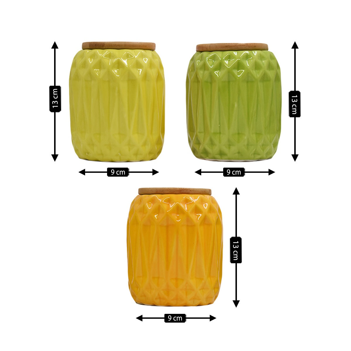 Kookee Canister Jars (Ceramic), Multi, ART08367