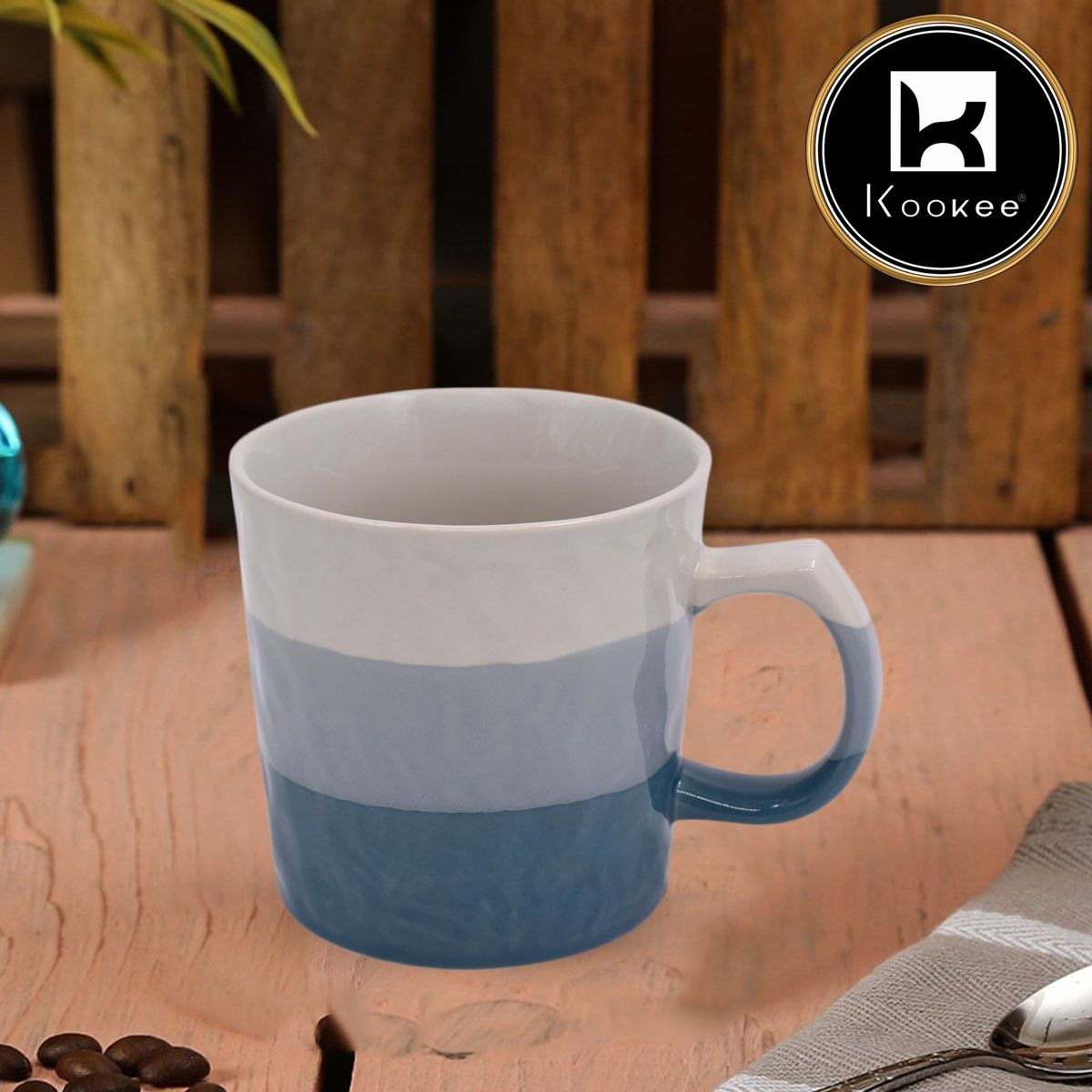 Kookee Plain Mugs, White, ART08391