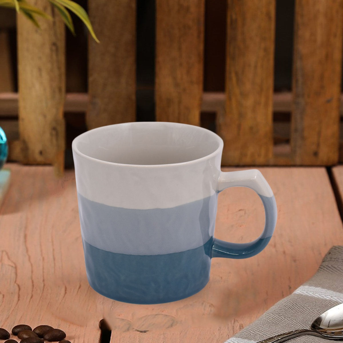 Kookee Ceramic Coffee or Tea Mug with Handle - 250ml (1394-1-A)