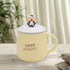 Fancy Ceramic Coffee or Tea Mug with Lid and Handle with Spoon (HY-1074-C)
