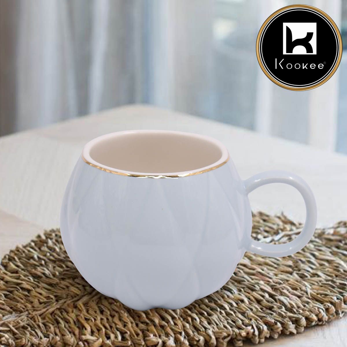 Kookee Fancy Mugs, Blue, ART08427