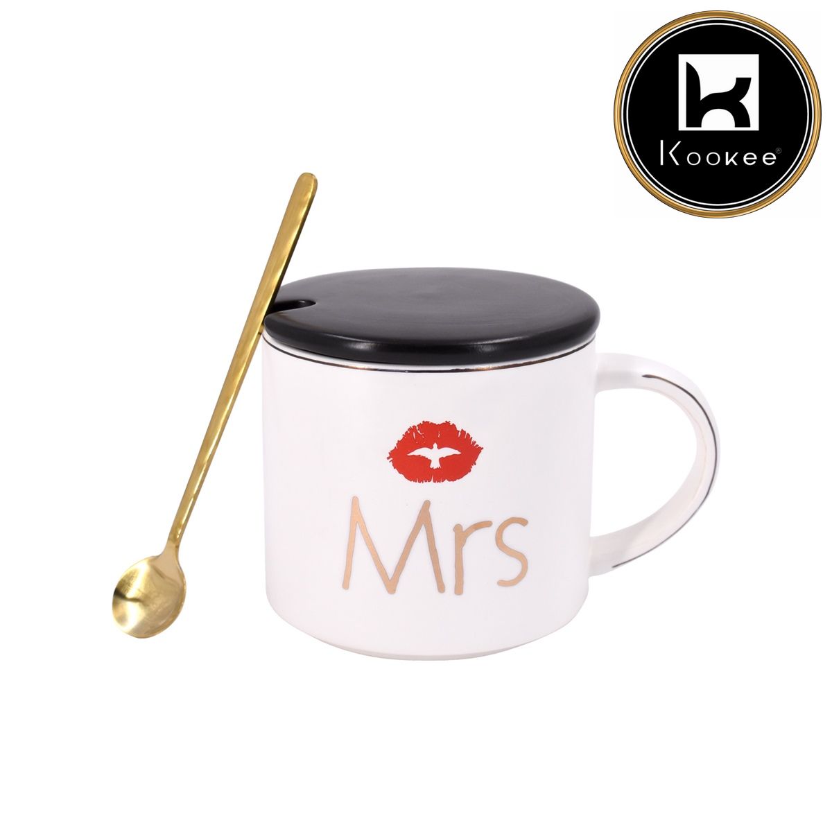 Kookee Fancy Mugs, White, ART08432