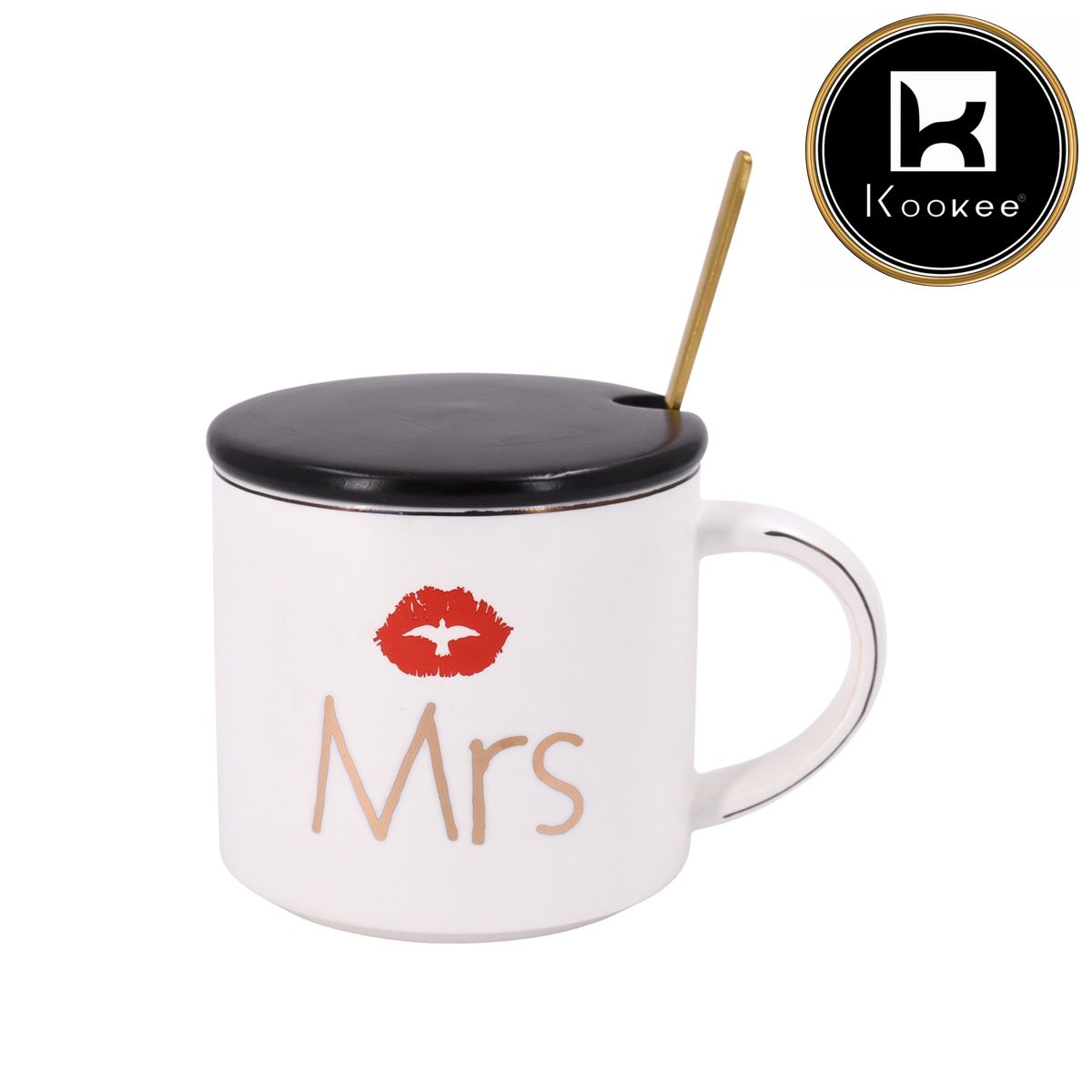 Kookee Fancy Mugs, White, ART08432