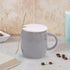 Fancy Ceramic Coffee or Tea Mug with Lid and Handle with Spoon (8438)