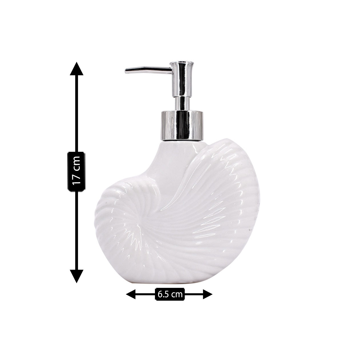 Kookee Ceramic Soap Dispensers, White, ART08462
