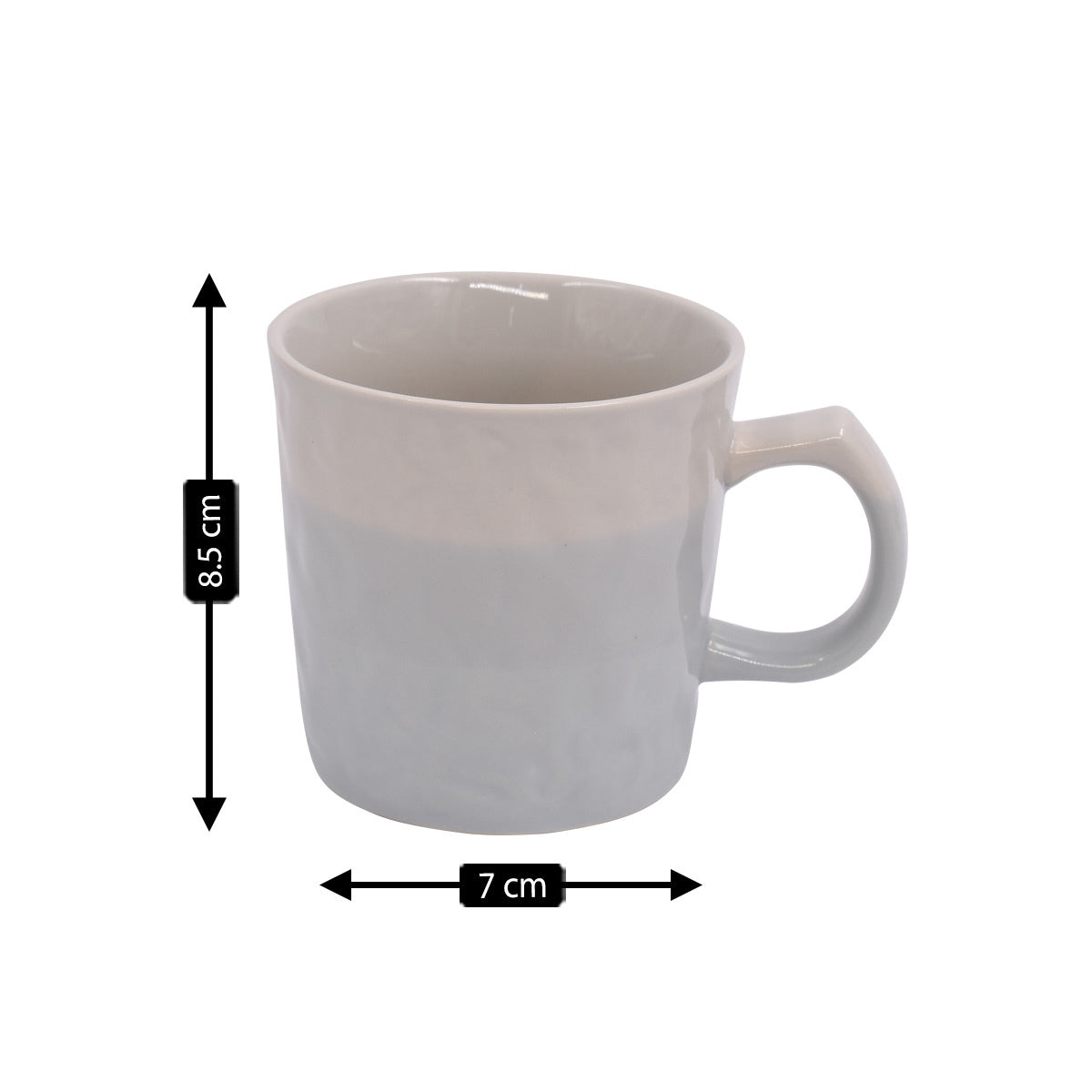 Ceramic Coffee or Tea Mug with Handle - 250ml (1394-1-B)