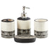 Ceramic Bathroom Set of 4 with Soap Dispenser (8476)