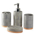 Ceramic Bathroom Set of 4 with Soap Dispenser (8480)