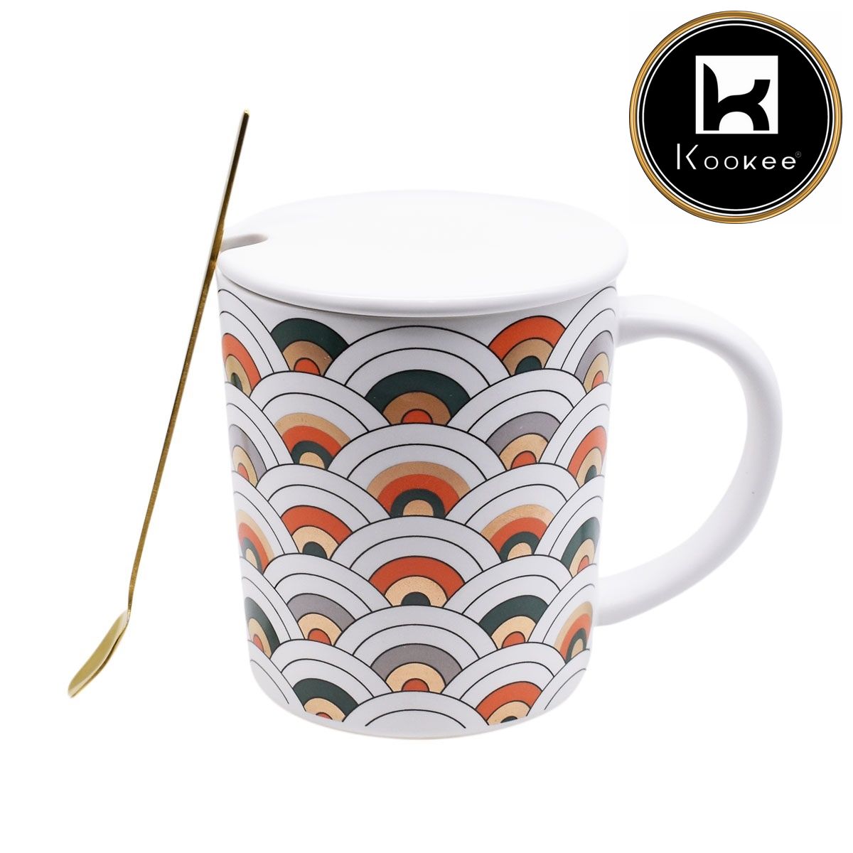 Kookee Fancy Mugs, White, ART08525