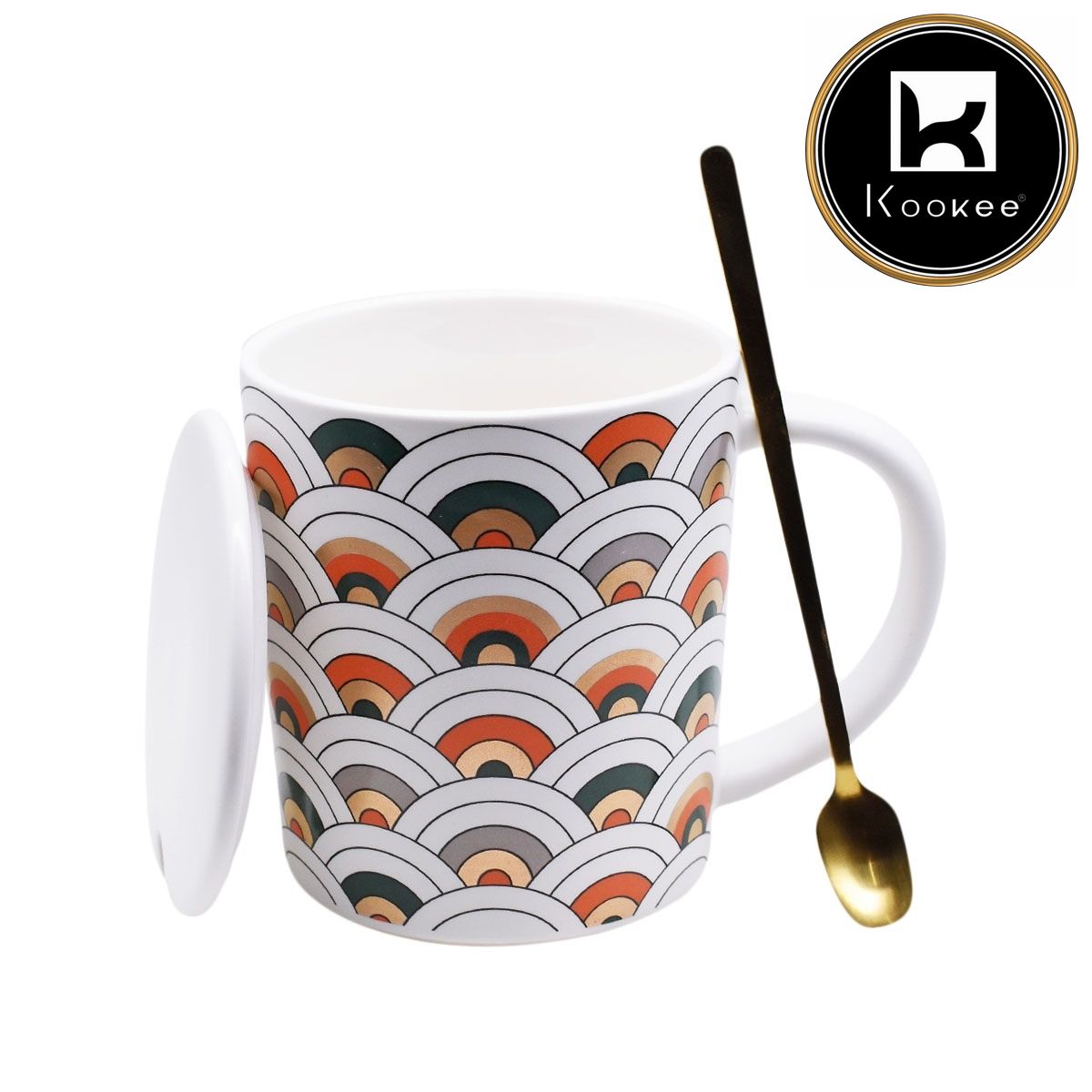 Kookee Fancy Mugs, White, ART08525