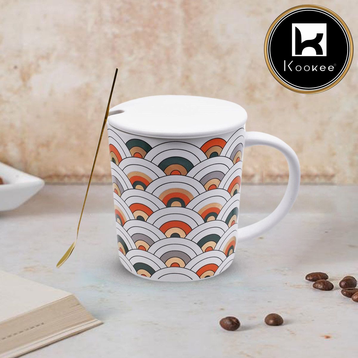 Kookee Fancy Mugs, White, ART08525
