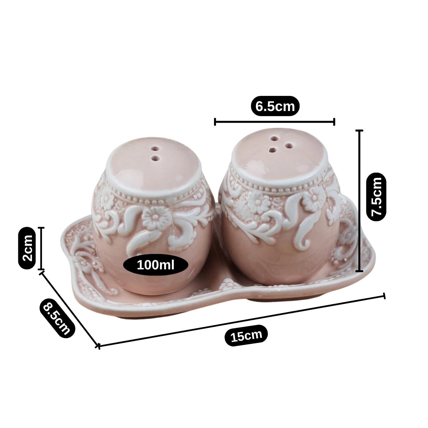 Kookee Salt and Pepper Sets, Pink, ART08566