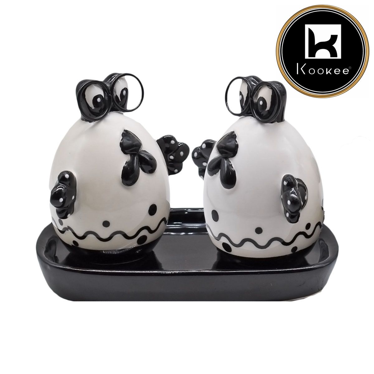 Kookee Salt and Pepper Sets, Black, ART08572