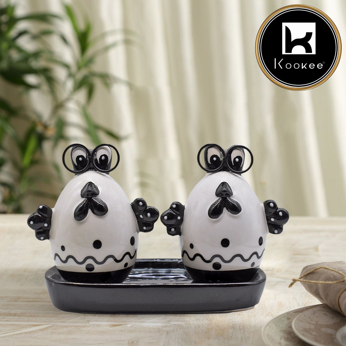 Kookee Salt and Pepper Sets, Black, ART08572