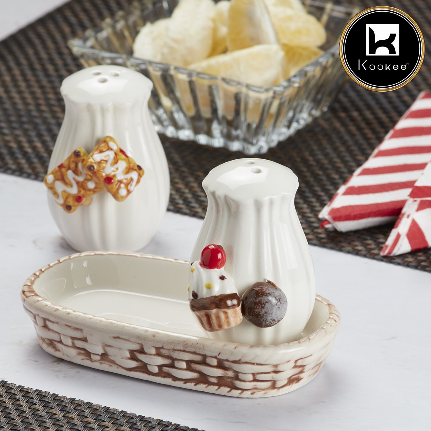 Kookee Salt and Pepper Sets, White, ART08573