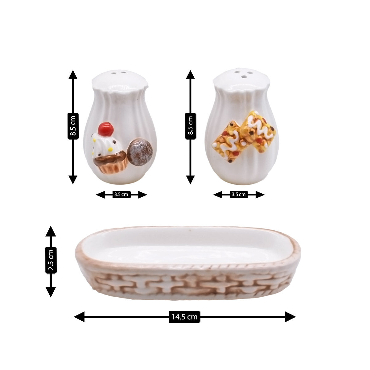 Kookee Salt and Pepper Sets, White, ART08573