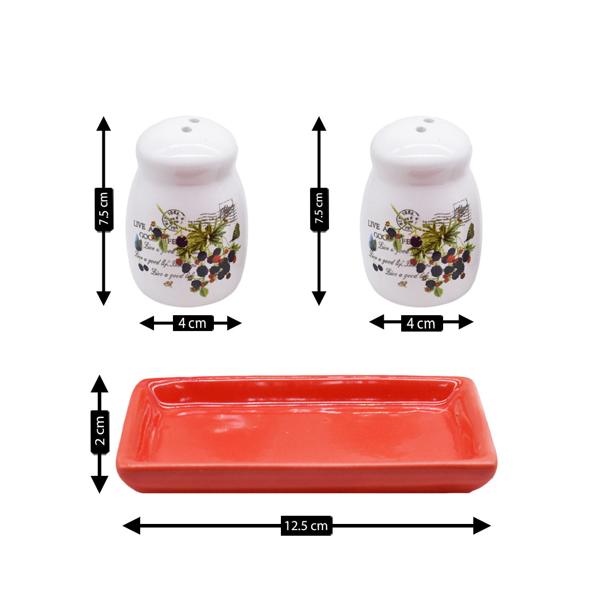 Kookee Salt and Pepper Sets, White, ART08590