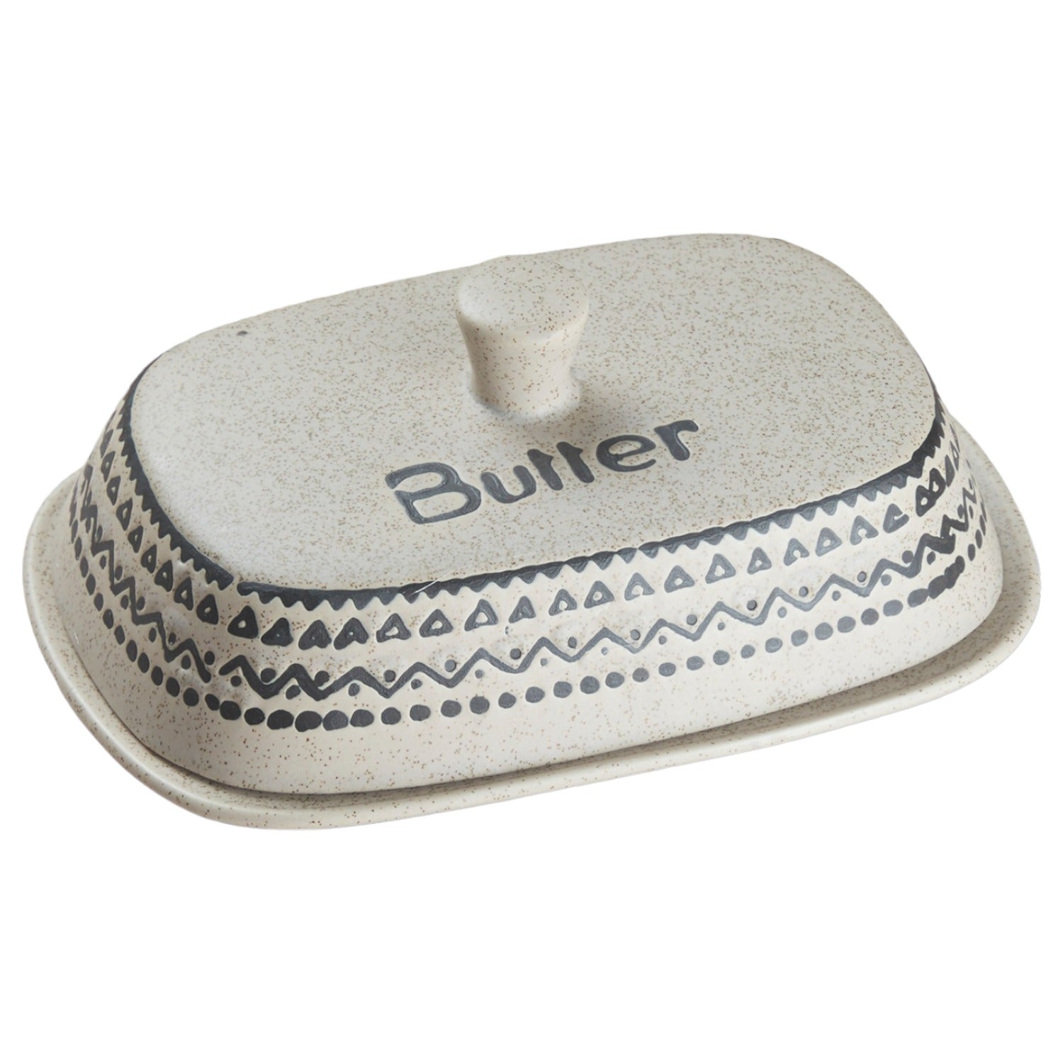 Kookee Butter Dishes, Off White, ART08619