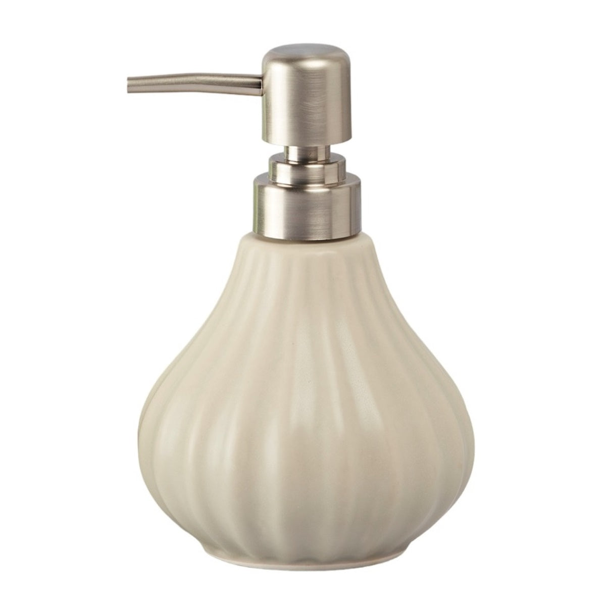 Ceramic Soap Dispenser for handwash for Bathroom, Grey, (Set of 1) (8644)