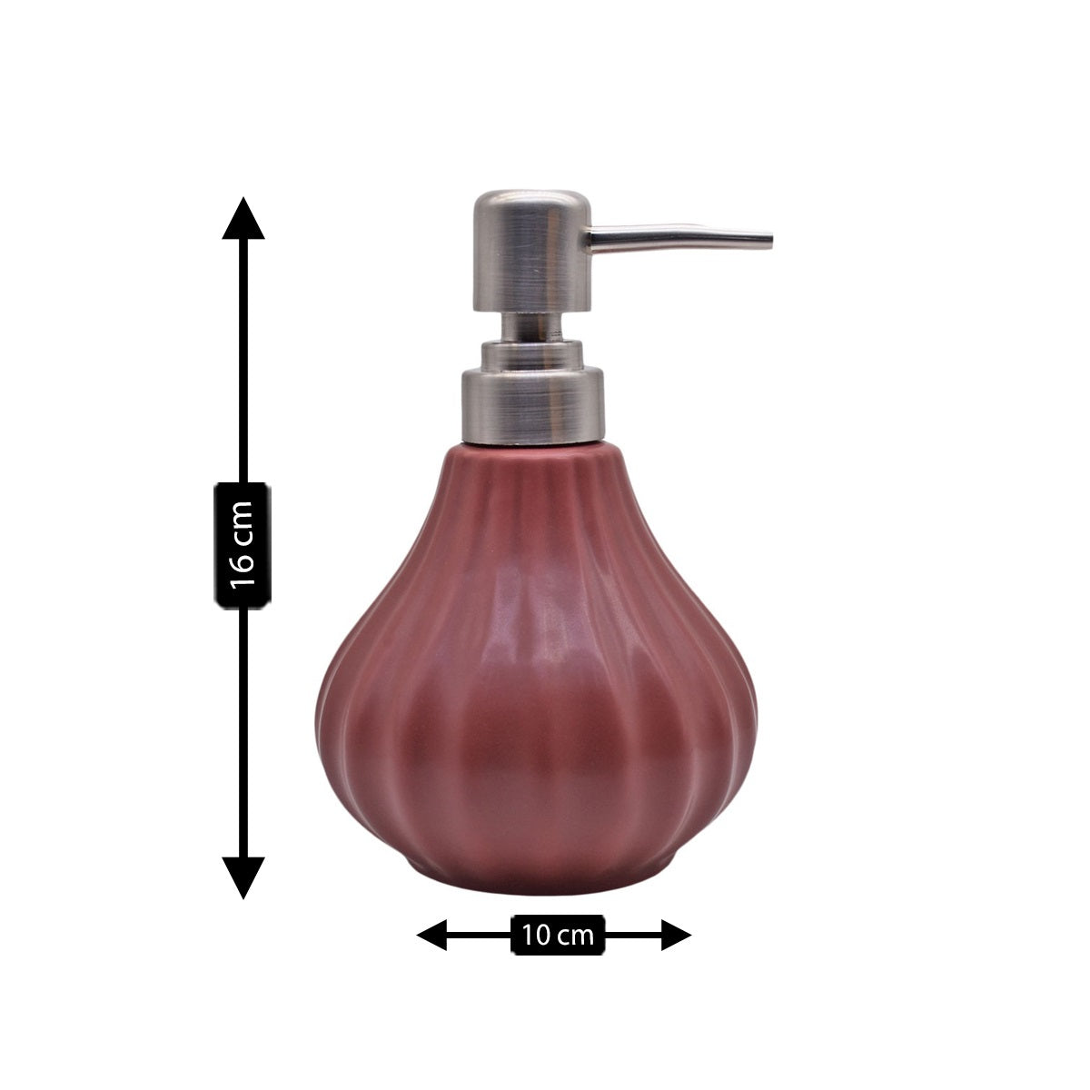 Kookee Ceramic Soap Dispensers, Red, ART08646
