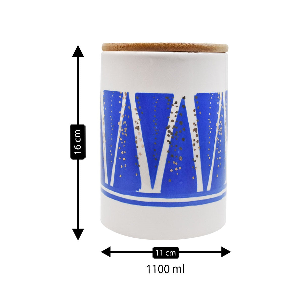 Kookee Canister Jars (Ceramic), Multi, ART08676