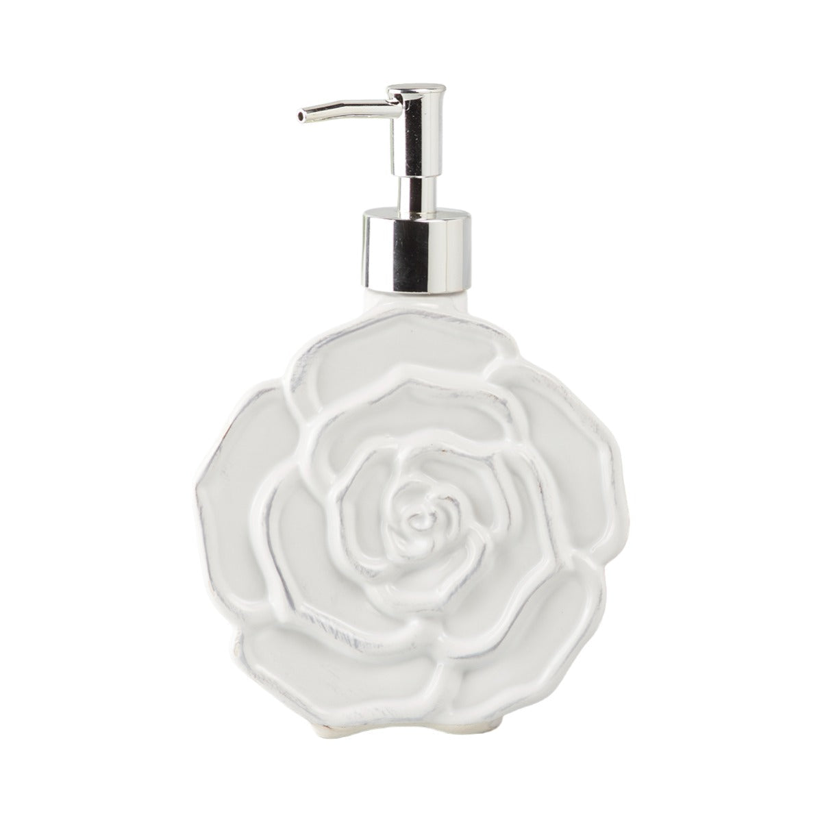 Ceramic Soap Dispenser for handwash for Bathroom, White, (Set of 1) (8682)