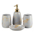 Ceramic Bathroom Accessories Set of 4 Bath Set with Soap Dispenser (8684)
