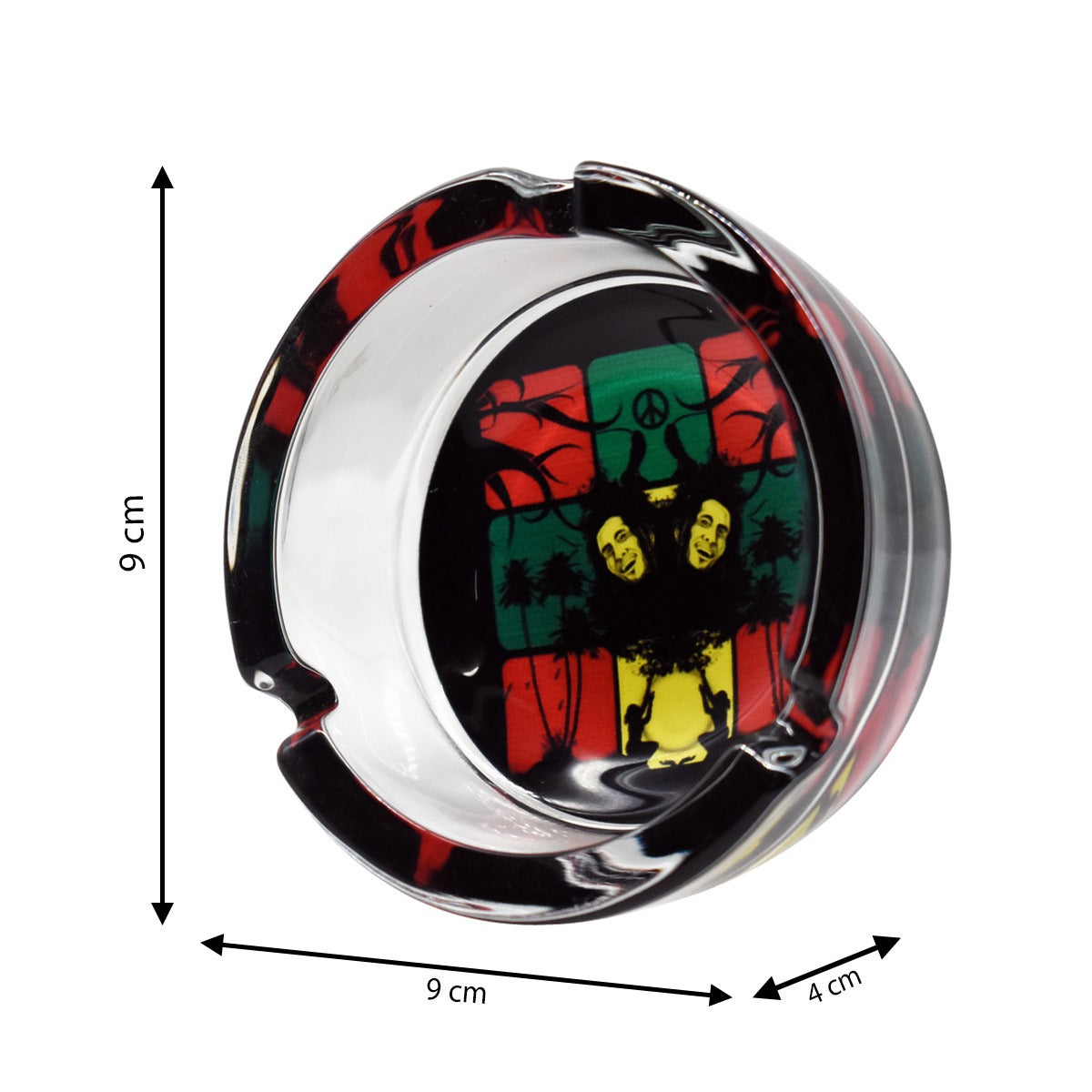 Kookee Glass Ashtrays, Multi, ART08719