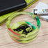 Glass Ashtray for Smokers, Printed, Round (9813)