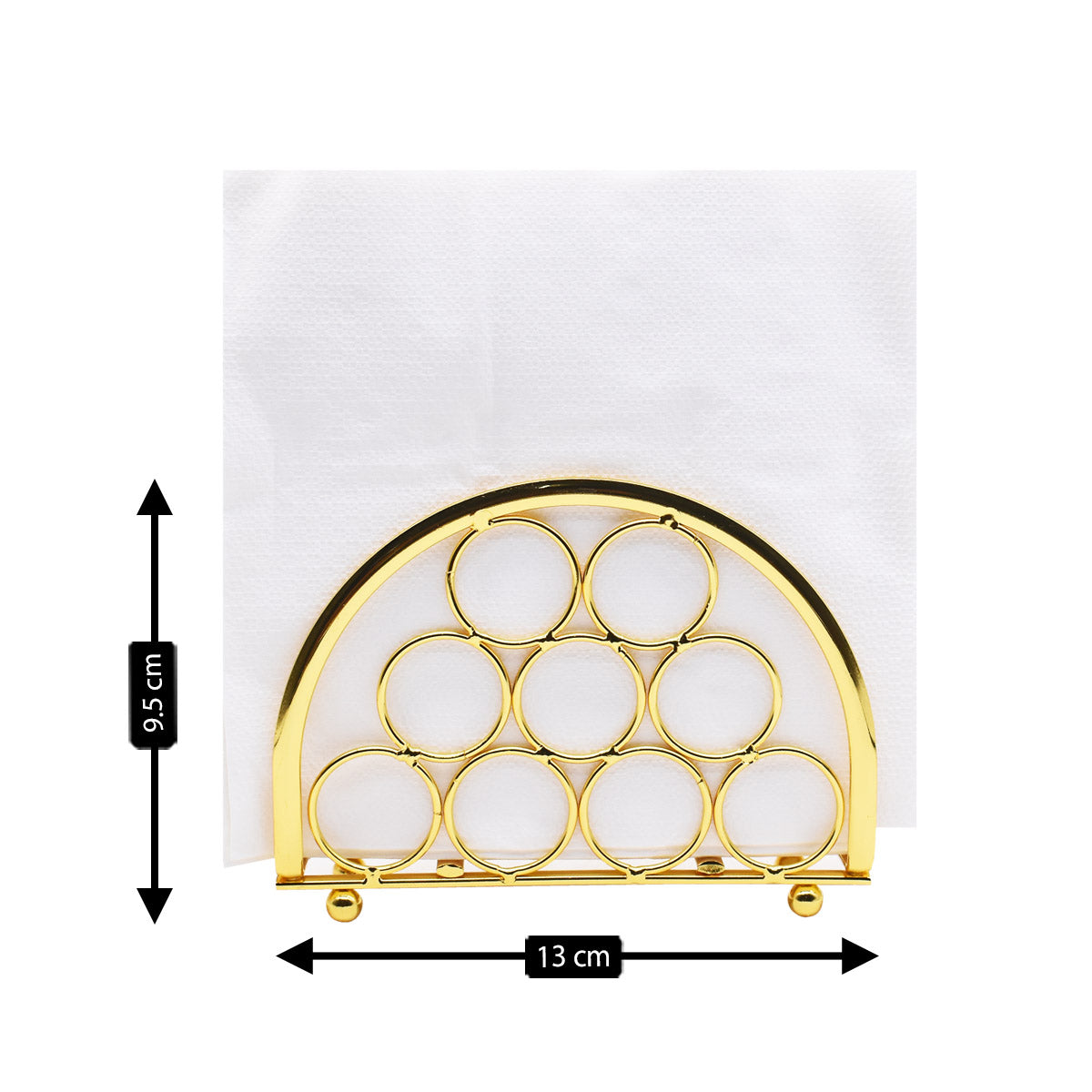 Metal Freestanding Tissue Paper, Napkin Holder & Office, Gold (8761)