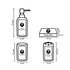 Ceramic Bathroom Accessories Set of 4 Bath Set with Soap Dispenser (8841)