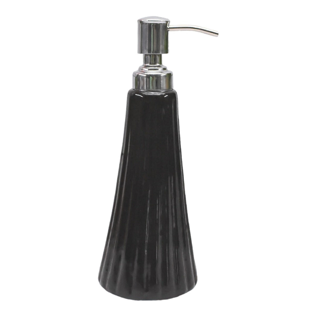 Ceramic Soap Dispenser for handwash for Bathroom, Black, (Set of 1) (9497)