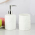 Ceramic Bathroom Accessories Set of 2 Bath Set with Soap Dispenser (9718)