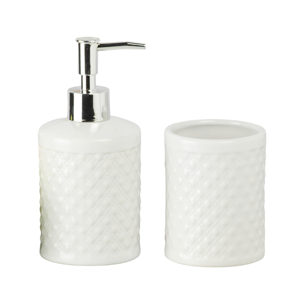 Kookee Ceramic Bathroom Sets, White, ART09613