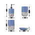 Ceramic Bathroom Set of 4 with Soap Dispenser (9621)