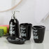 Ceramic Bathroom Accessories Set of 4 Bath Set with Soap Dispenser (9629)