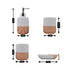 Ceramic Bathroom Set of 4 with Soap Dispenser (9641)