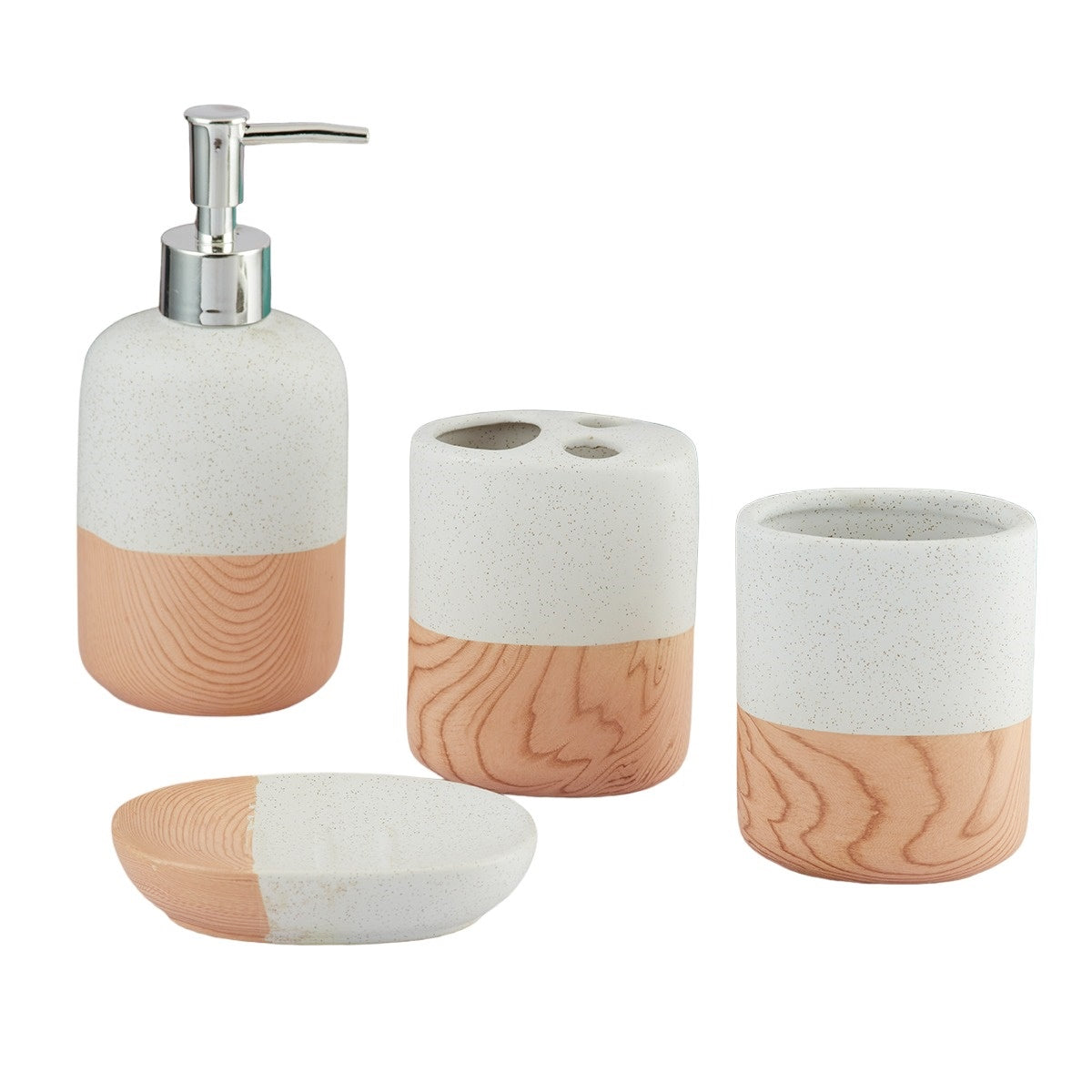 Kookee Ceramic Bathroom Sets, Off White, ART09641